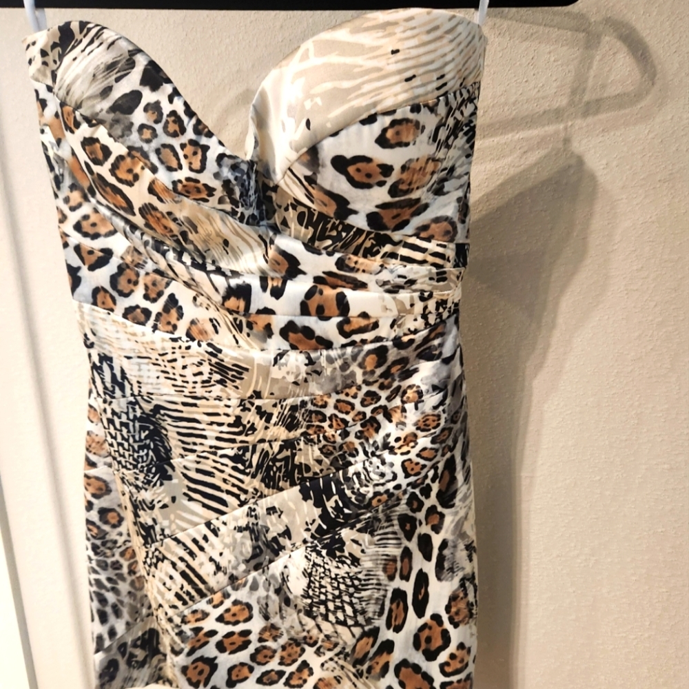Jane Norman UK Size 12/IS Size 8 Animal Print Mini Dress
